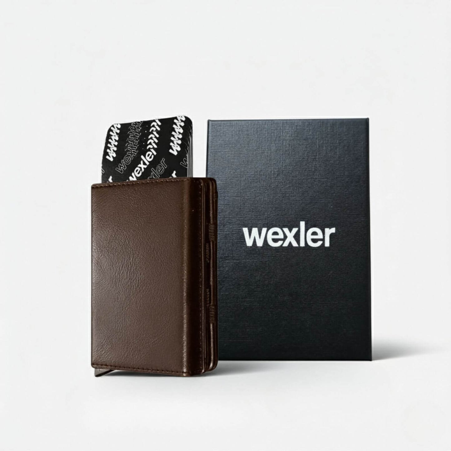 Wex Magic Wallet in brown color with box